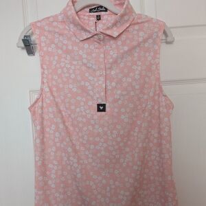 Bad Birdie Flower Girl Golf Shirt NWT
